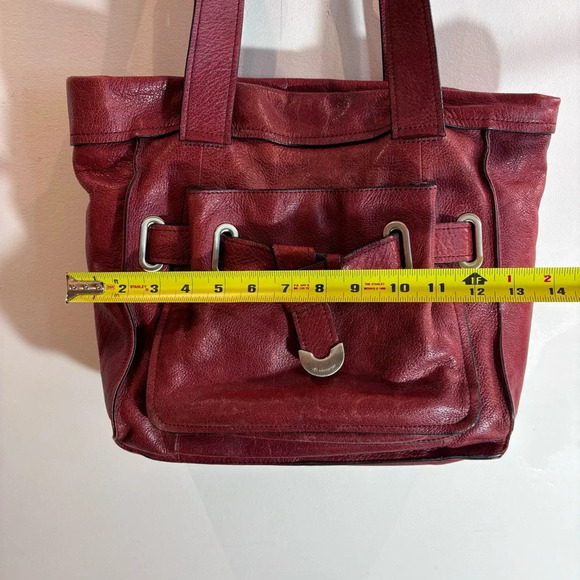 B MAKOWSKY Shoulder Bag Leather Leopard Print  Lining Magnetic Closure handbag - Picture 3 of 11